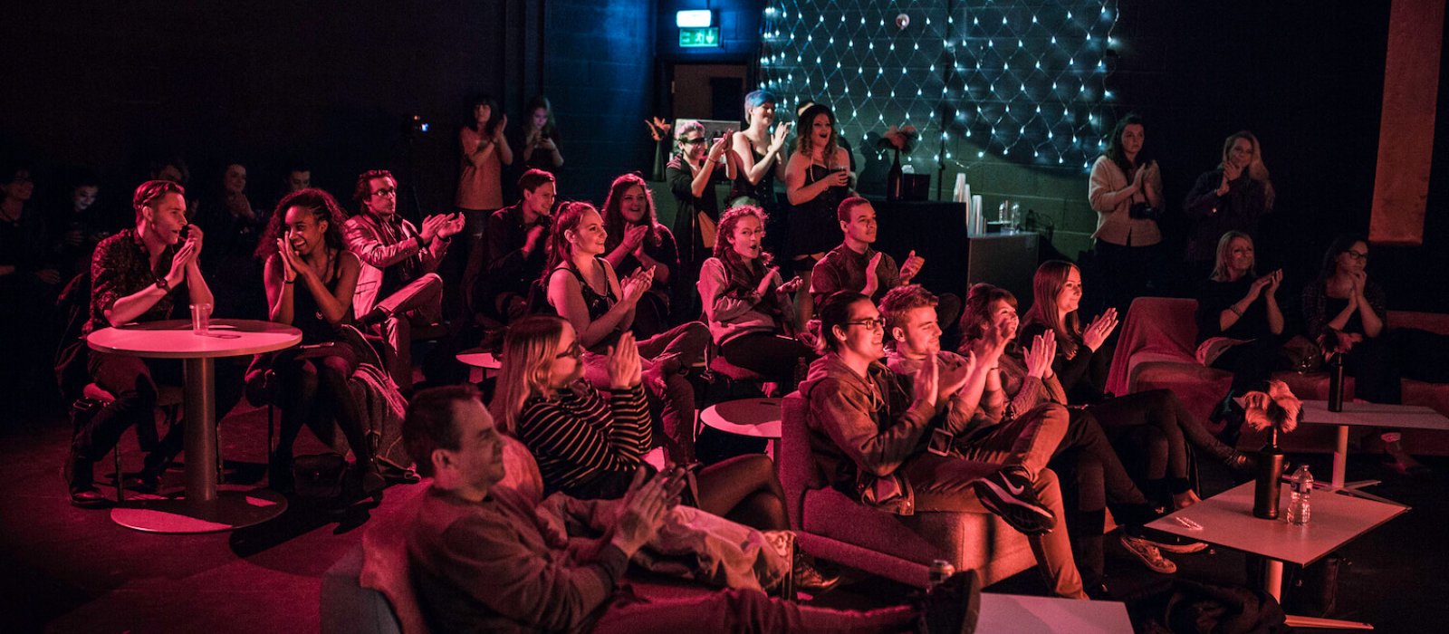 Falmouth student audience at an AMATA event.