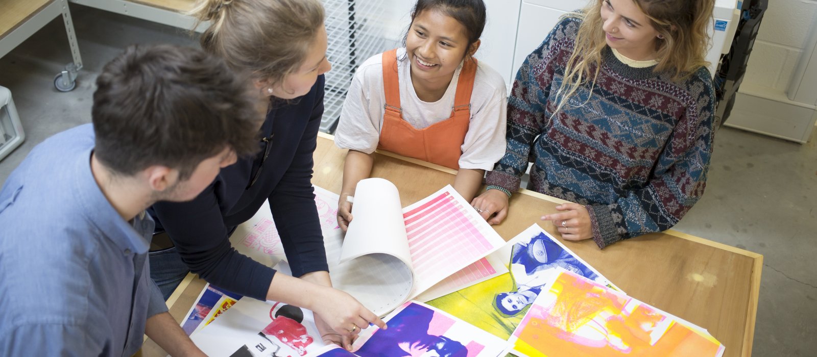 Group of Fashion and Textiles students