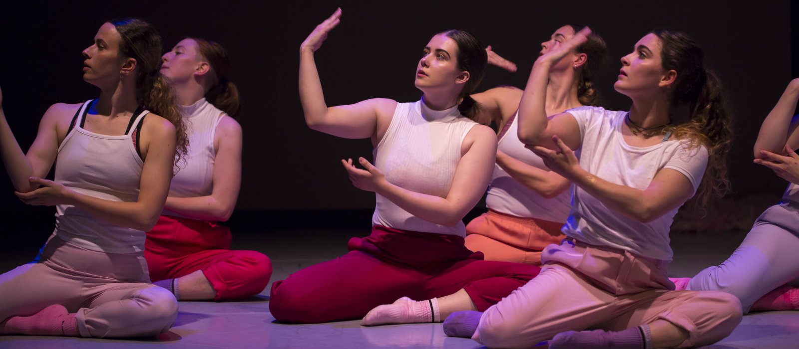 Dance & choreography performing sat on floor