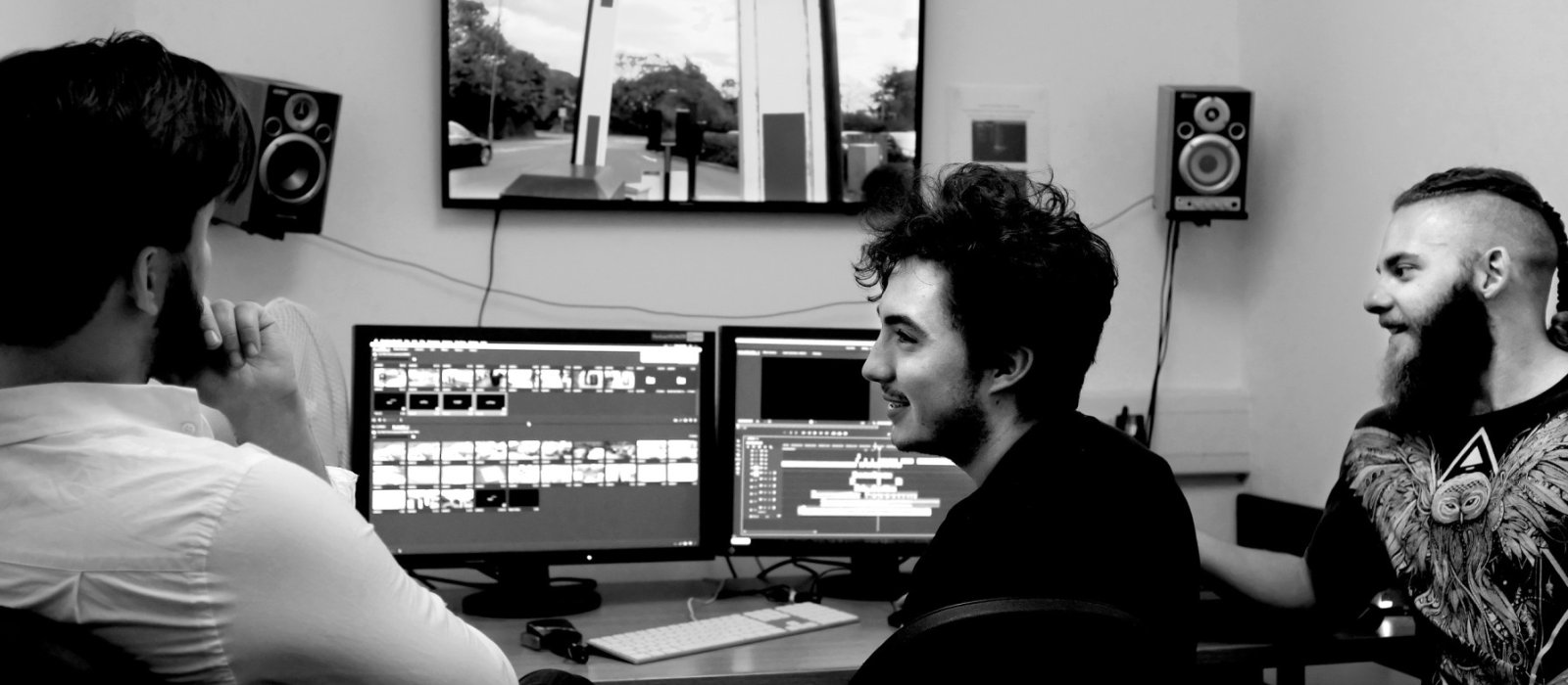 Post Production students working
