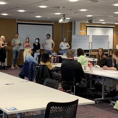 LEAP Summer School Students Students and recents graduates pitching their ideas at LEAP Summer School