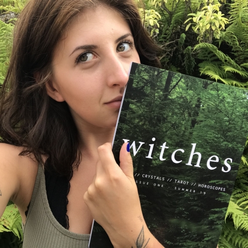 Journalism student Ellen O-Rourke with magazine