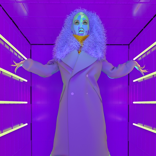 Digital clothing image of long coat