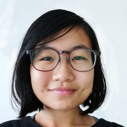 Lejia Feng Falmouth University student with dark hair and glasses