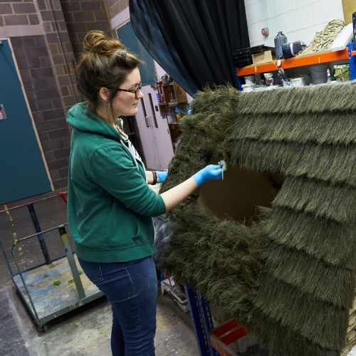 Animation & Visual Effects graduate Orla McElroy in the studio