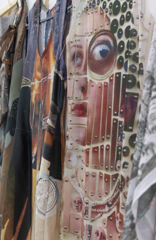 Zahara Jelassi textiles hanging on wall